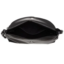 Pinko New Saddle Nero Limousine - Matt Silver Schultertasche