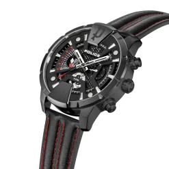 Police Die Huntley von Police ist eine elegante Quarzuhr, schwarz Quarzuhr