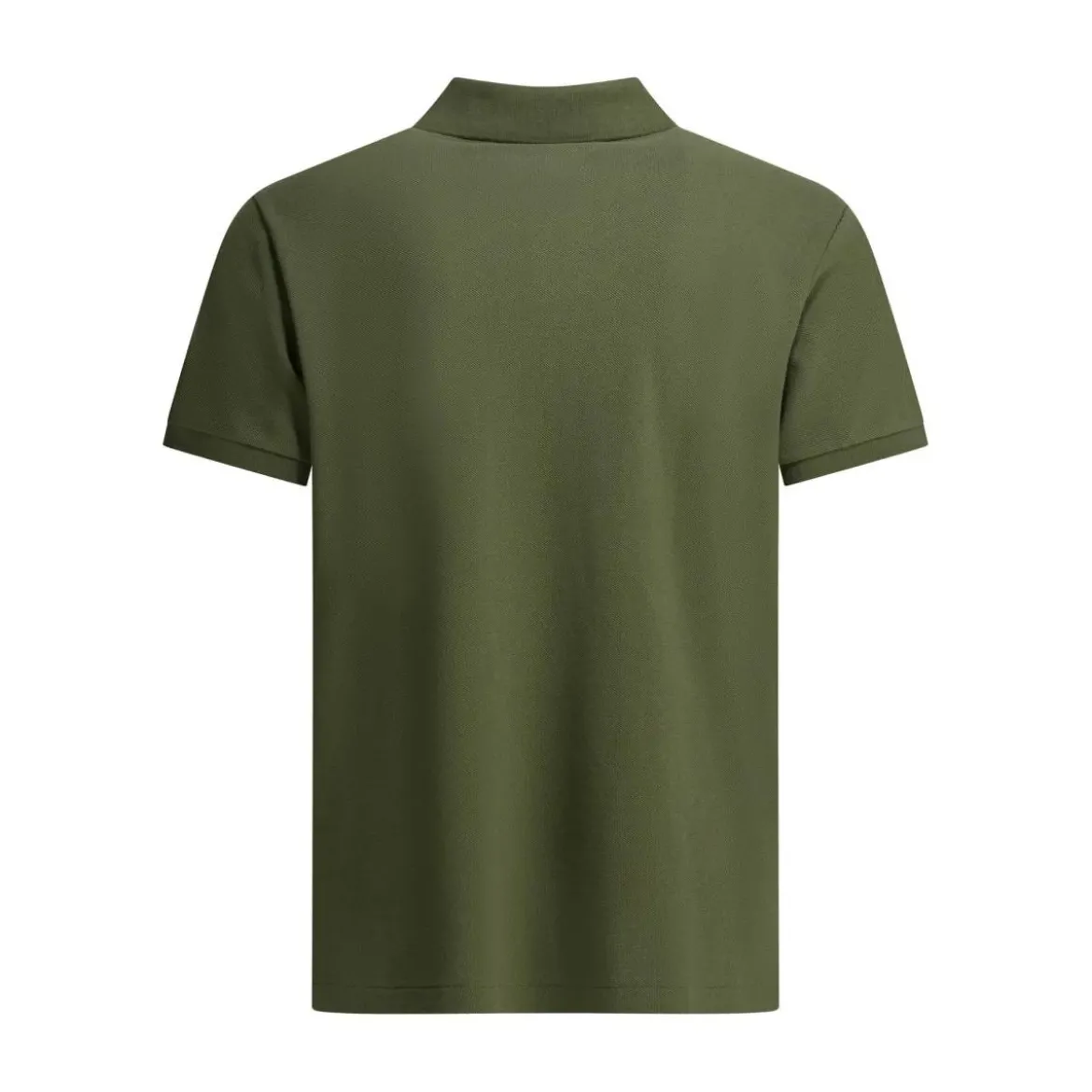 Polo Ralph Lauren Classic Green Polo Shirt With Textured Fabric AndGrey Poloshirt