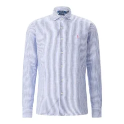 Polo Ralph Lauren Gestreiftes Hemd aus Leinen & Baumwolle mehrfarbig Hemd