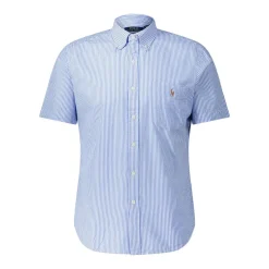Polo Ralph Lauren Gestreiftes Kurzarmhemd blau Hemd