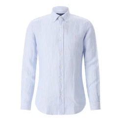 Polo Ralph Lauren Gestreiftes Hemd mit Logo blau Hemd