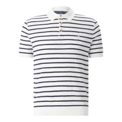 Polo Ralph Lauren Gestreiftes Poloshirt weiß Poloshirt
