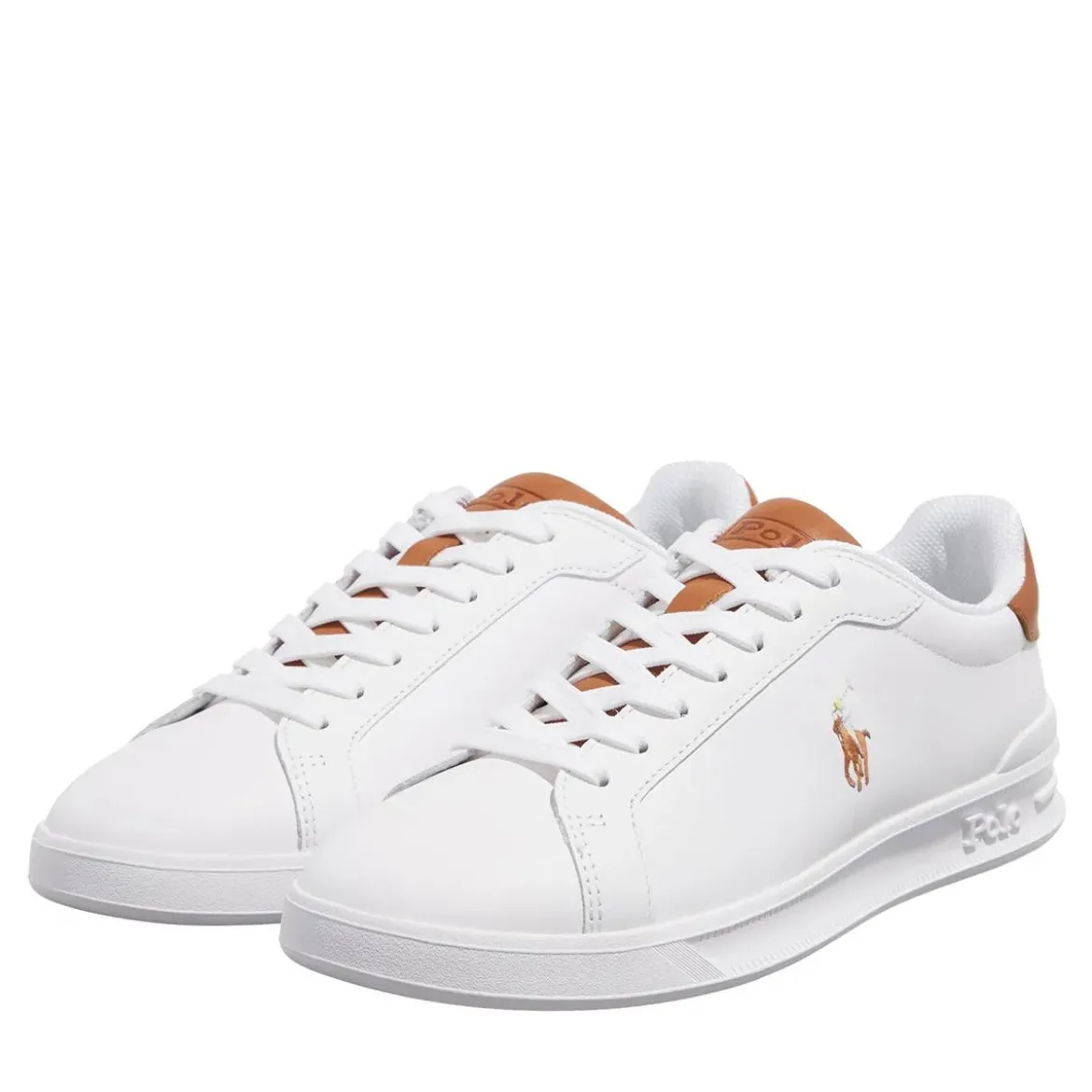 Polo Ralph Lauren Hrt Ct II Sneakers High Top Lace White/Tan Low-Top-Sneaker