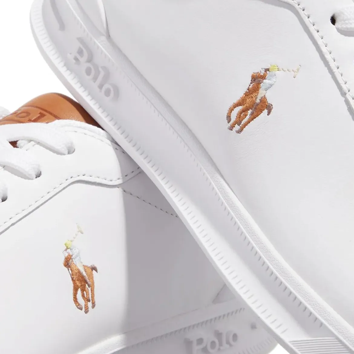 Polo Ralph Lauren Hrt Ct II Sneakers High Top Lace White/Tan Low-Top-Sneaker