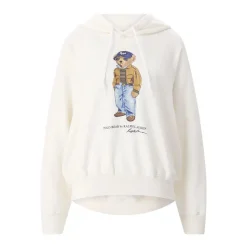 Polo Ralph Lauren Kapuzenpullover aus Woll-Mix weiß Pullover