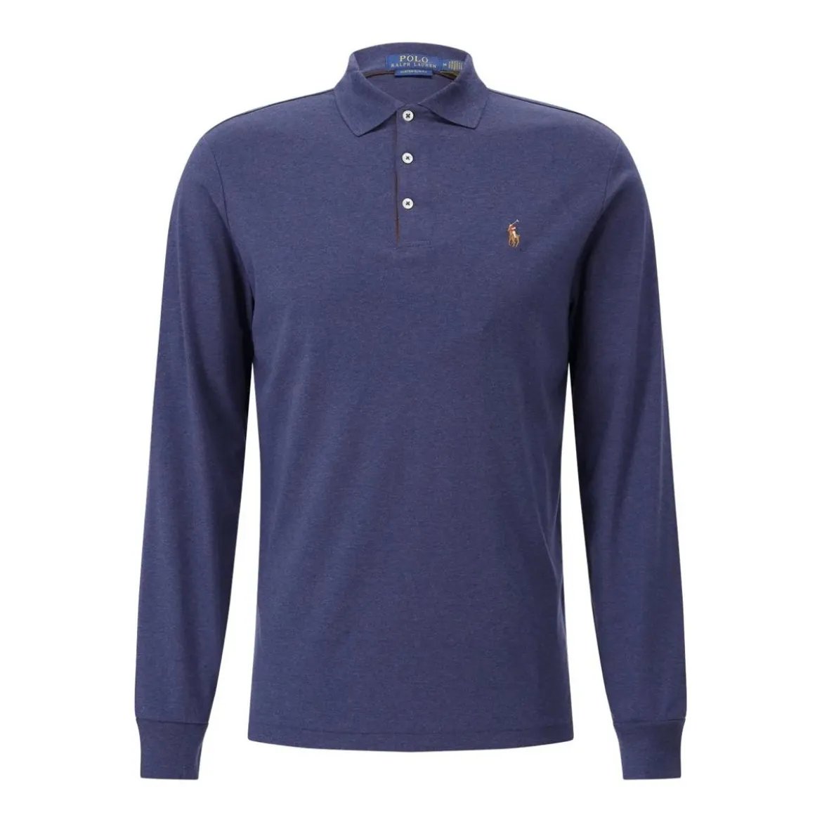 Polo Ralph Lauren Langarm-Poloshirt mit Logo Dunkelblau Poloshirt