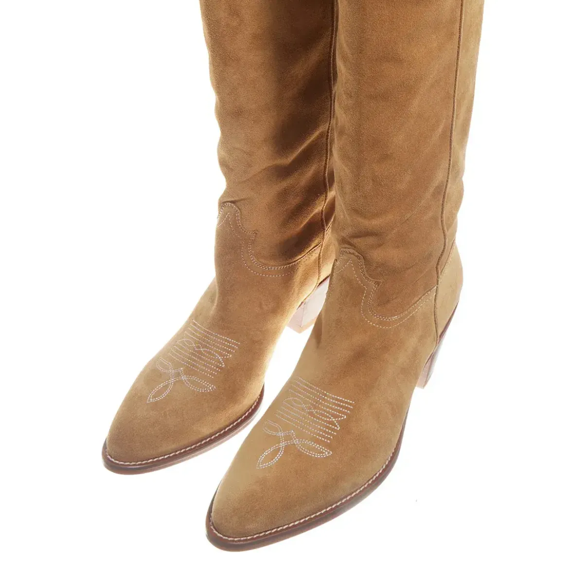 Polo Ralph Lauren Pl Slch Wst-Boots-Tall Boot Caramel Cowboy-Stiefel