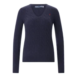 Polo Ralph Lauren Pullover mit Zopfmuster Blau Pullover