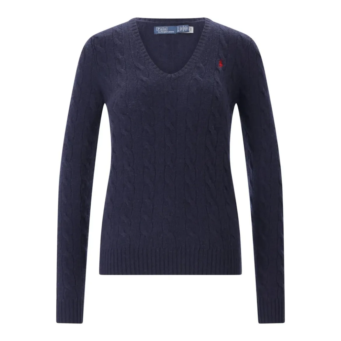 Polo Ralph Lauren Pullover mit Zopfmuster Blau Pullover