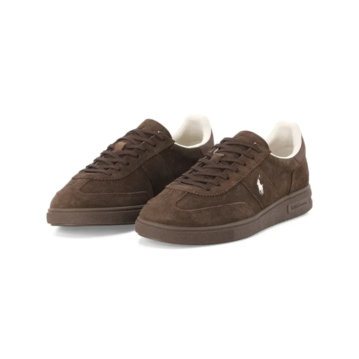 Polo Ralph Lauren Sneaker aus Rindsleder weiß Schnürschuhe