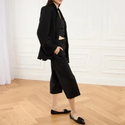 Polo Ralph Lauren Tux Pnt Lfr-Flats-Loafer Black Ballerinas
