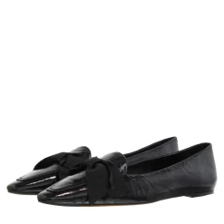 Polo Ralph Lauren Tux Pnt Lfr-Flats-Loafer Black Ballerinas