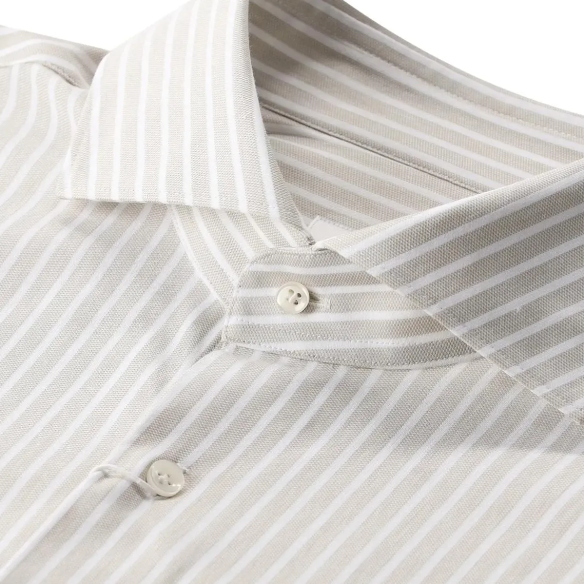 PROFUOMO Gestreiftes Hemd beige Hemd