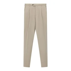 Pt Torino Hose aus Leinenmix braun Stoffhose