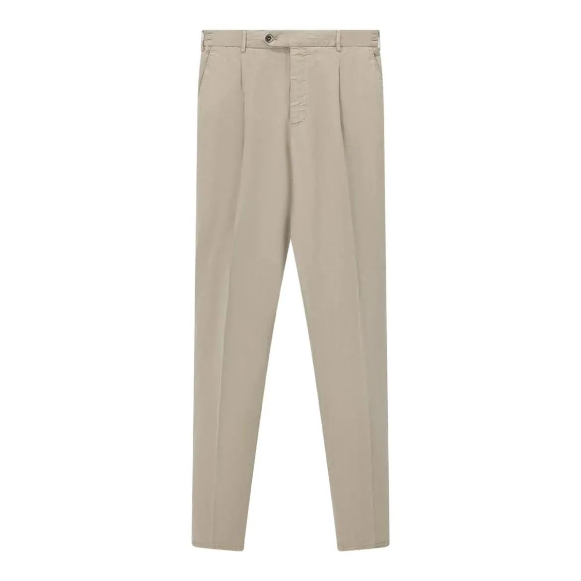 Pt Torino Hose aus Leinenmix braun Stoffhose