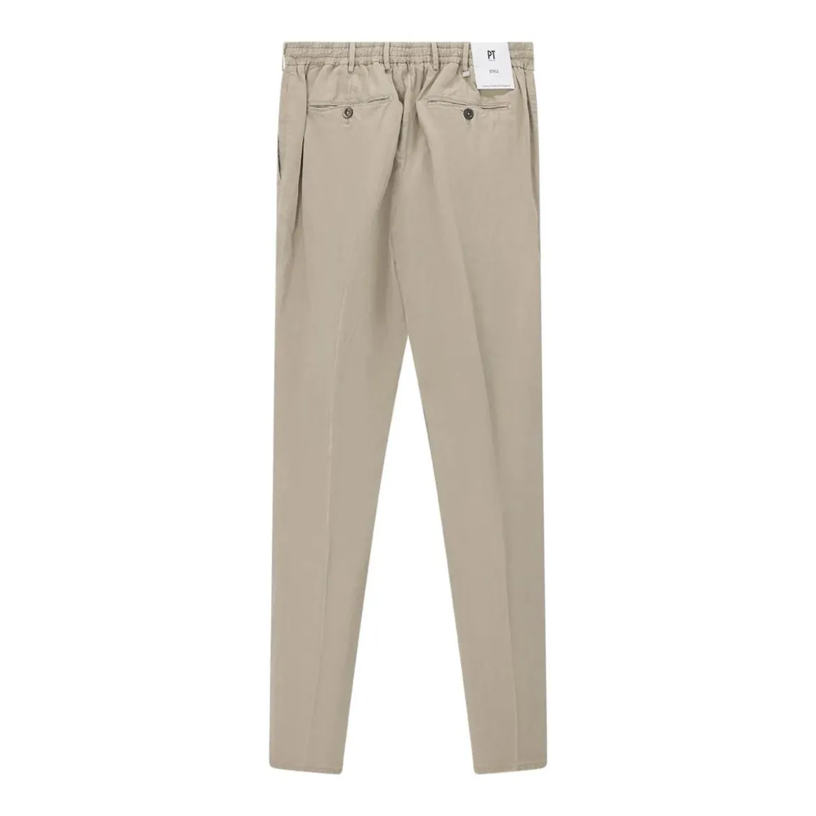 Pt Torino Hose aus Leinenmix braun Stoffhose