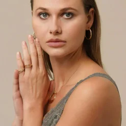 Pukka Berlin Braided Spring Ring Yellow Gold Mehrfachring