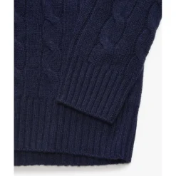 Ralph Lauren Pullover mit Zopfmuster blau Pullover