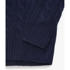 Ralph Lauren Pullover mit Zopfmuster blau Pullover