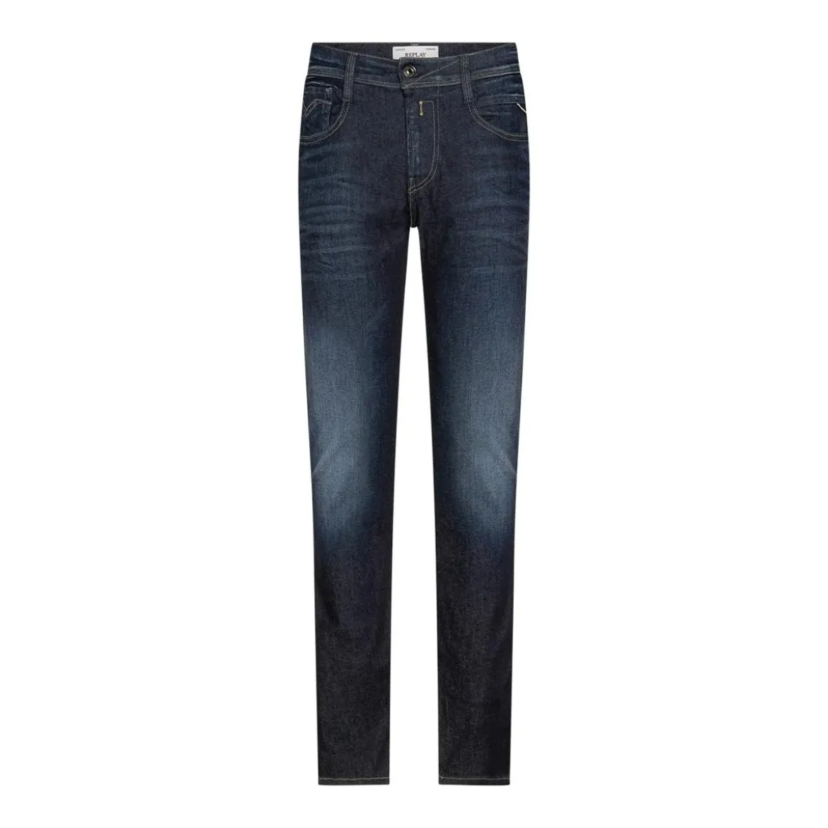 REPLAY Hyperflex Jeans Anbass blau Slim-Fit-Jeans