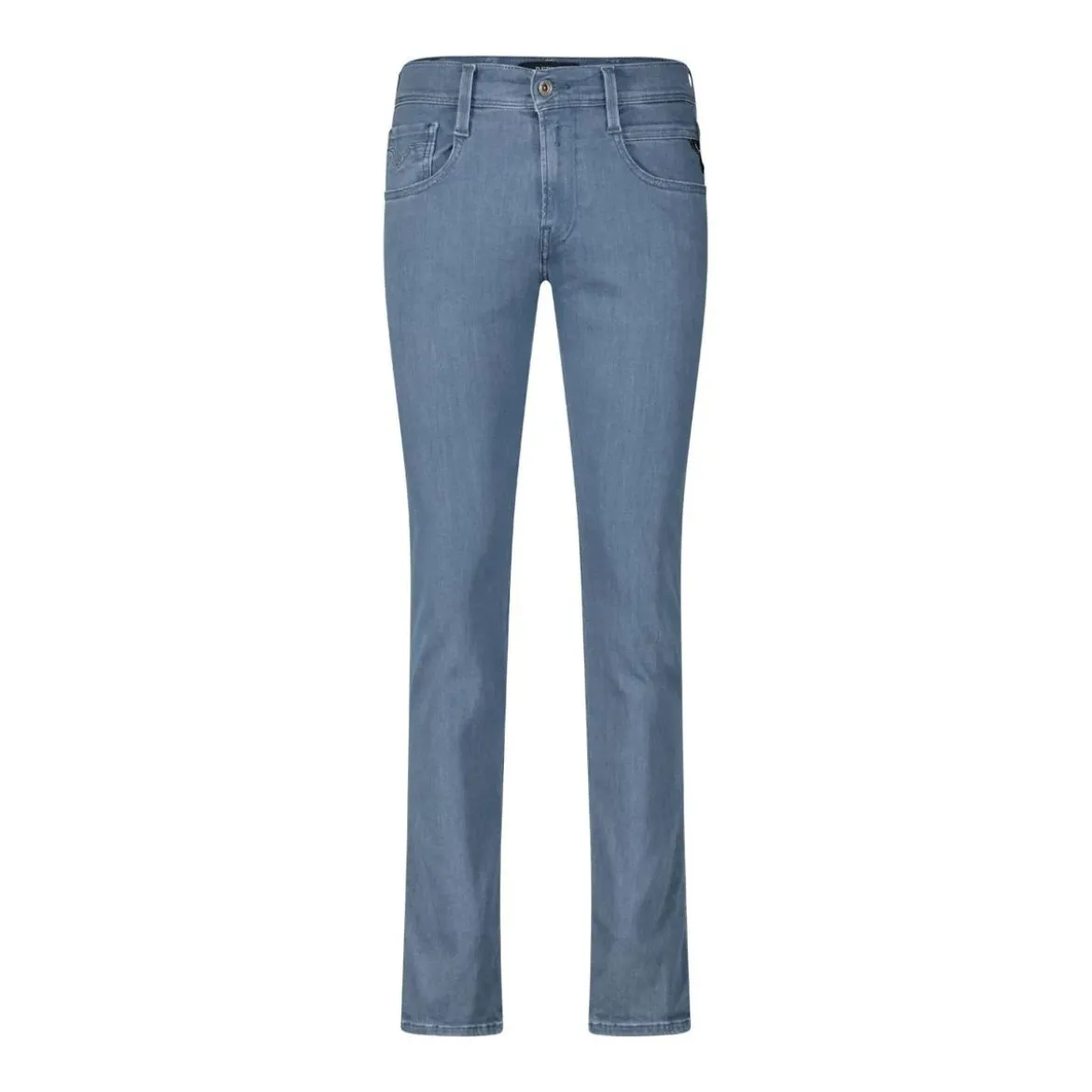 REPLAY Jeans Anbass mit Hyperflex Blau Slim-Fit-Jeans