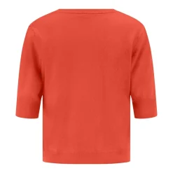 Riani Strickjacke aus Kaschmir-Woll-Mix orange Strickjacke