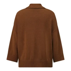Riani Strickpullover aus Baumwolle braun Pullover