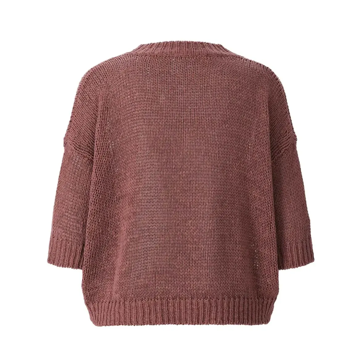 Roberto Collina Kurzarmpullover aus Baumwollmix lila Pullover
