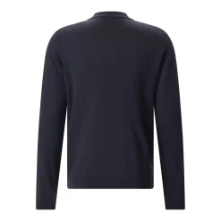 Roberto Collina Longsleeve aus Merinowolle dunkelblau Pullover
