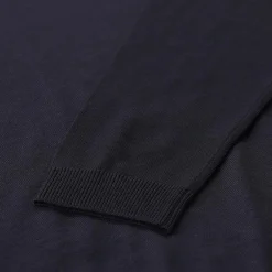 Roberto Collina Longsleeve aus Merinowolle dunkelblau Pullover