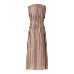 Roberto Collina Plissiertes Midikleid braun Midikleid
