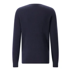 Roberto Collina Pullover aus Kaschmir-Seide-Mix dunkelblau Pullover