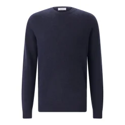 Roberto Collina Pullover aus Kaschmir-Seide-Mix dunkelblau Pullover