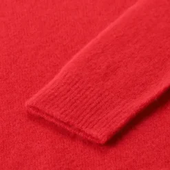 Roberto Collina Pullover aus Kaschmir-Seide-Mix rot Pullover