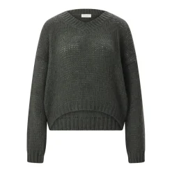 Roberto Collina Pullover aus Alpakawolle grün Pullover