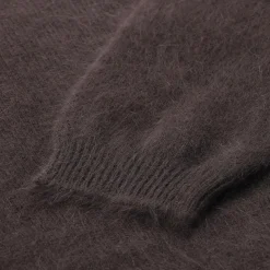 Roberto Collina Pullover aus Angorawoll-Mix braun Pullover