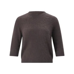 Roberto Collina Pullover aus Angorawoll-Mix braun Pullover