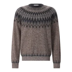Roberto Collina Pullover aus Alpaka-Woll-Mix braun Pullover