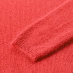 Roberto Collina Rundhalspullover aus Angorawoll-Mix braun Pullover
