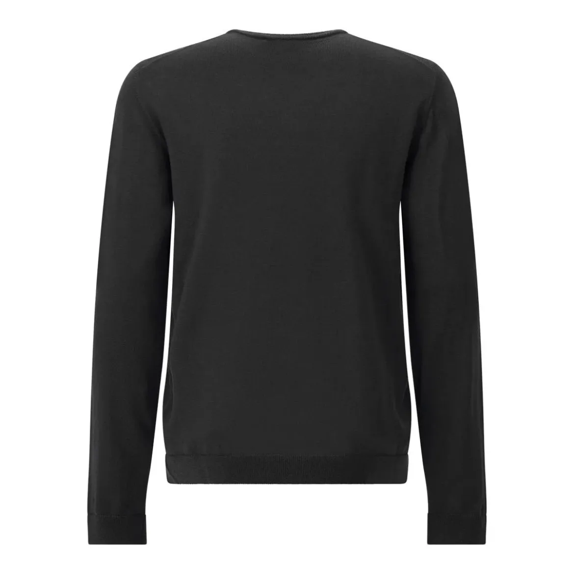 Roberto Collina Strickpullover mit V-Ausschnitt schwarz Longsleeve