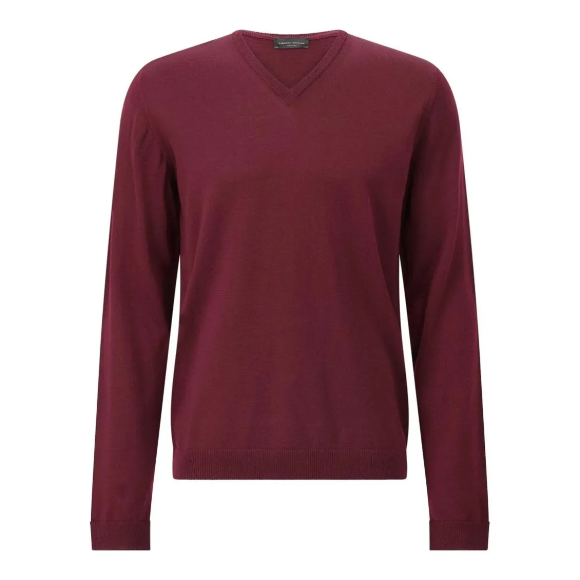 Roberto Collina Strickpullover mit V-Ausschnitt schwarz Longsleeve