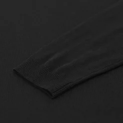 Roberto Collina Strickpullover mit V-Ausschnitt schwarz Longsleeve