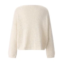Roberto Collina Strickpullover aus Baumwollmix weiß Pullover