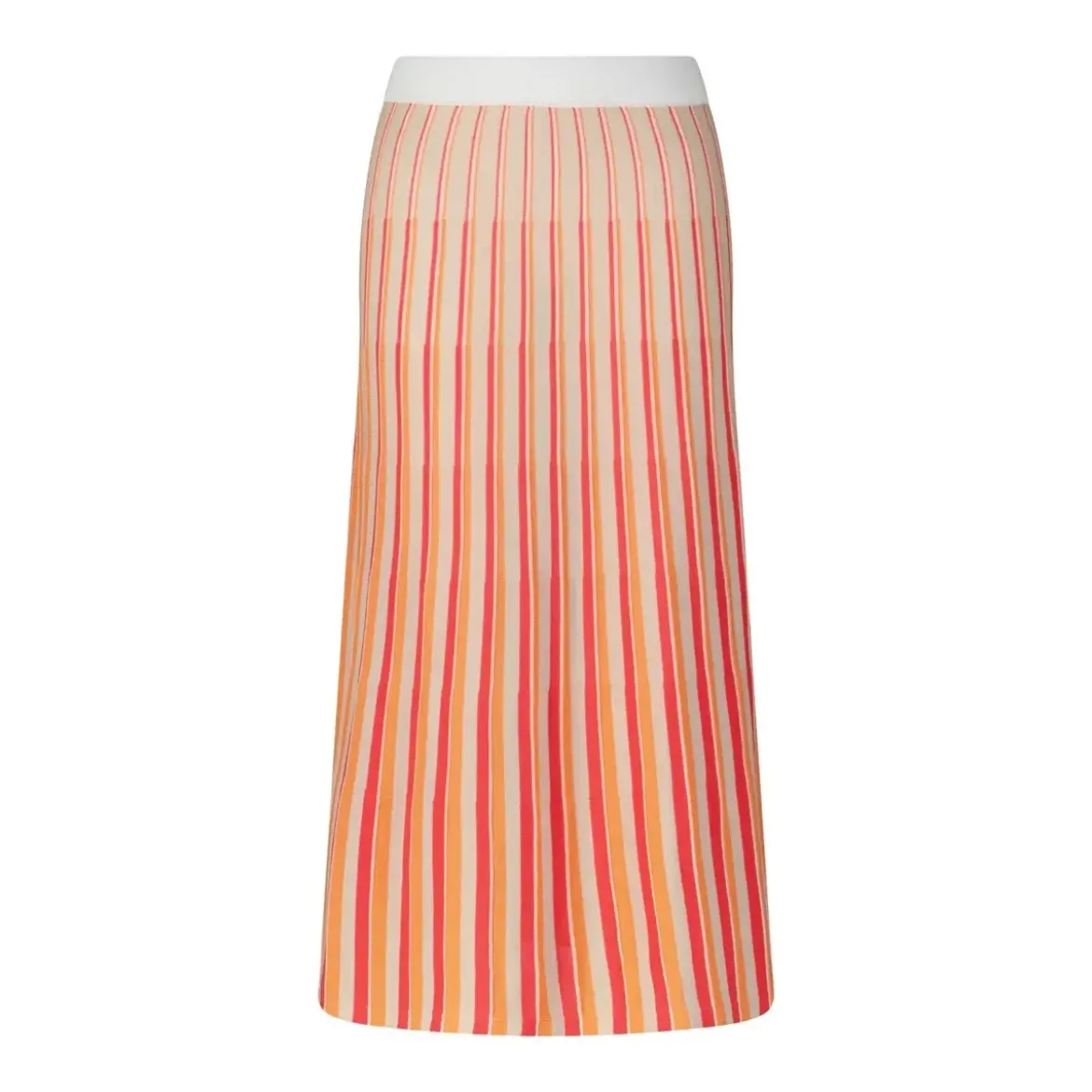 Rosso35 Midirock im gestreiften Design Multicolor Midirock
