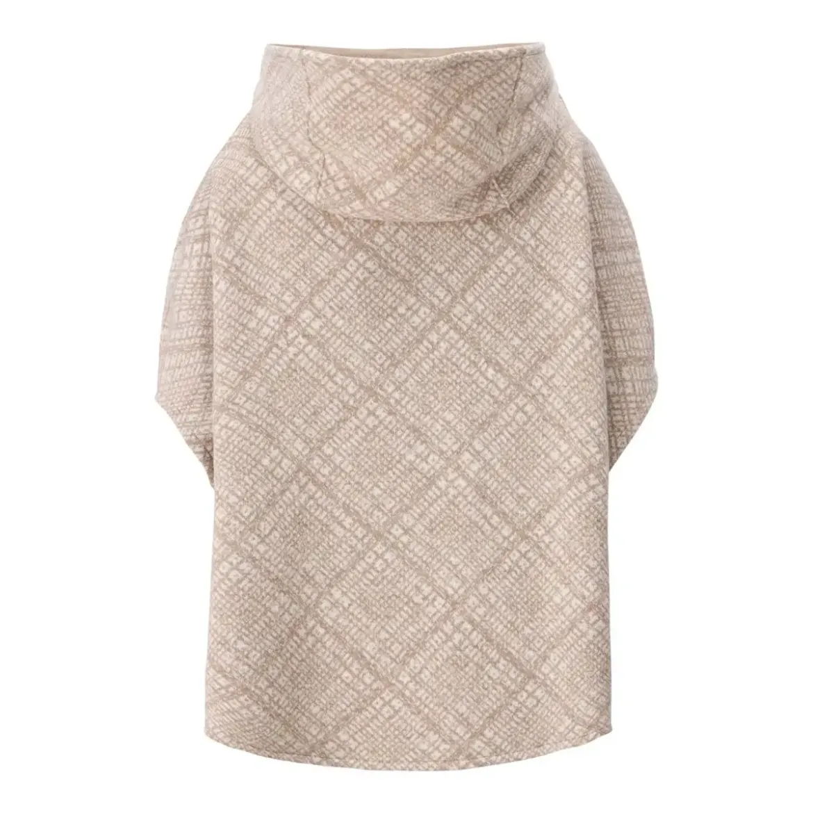 Rosso35 Poncho mit Kapuze beige Poncho