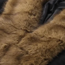 Rotate Jacke mit Kunstfellkragen schwarz Übergangsjacke