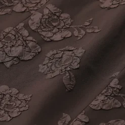 Rotate Jacquard Midikleid braun Midikleid