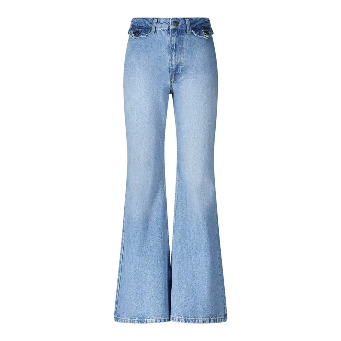 Rotate Jeans Blue blau Ausgestellte Jeans
