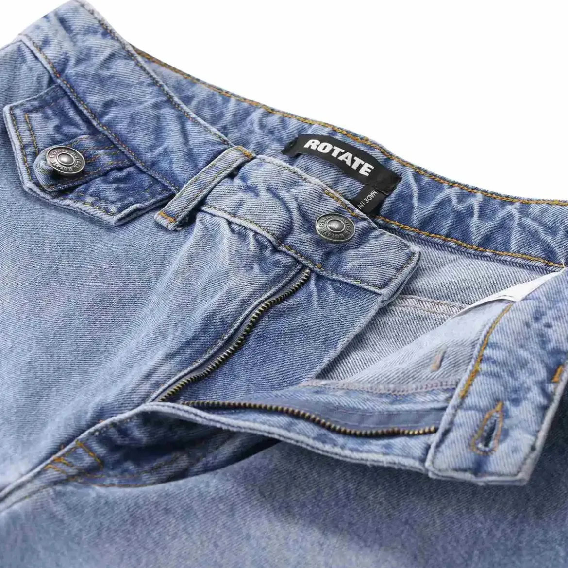 Rotate Jeans Blue blau Ausgestellte Jeans
